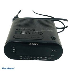 Sony Dream Machine Black Digital Alarm Clock AM/FM